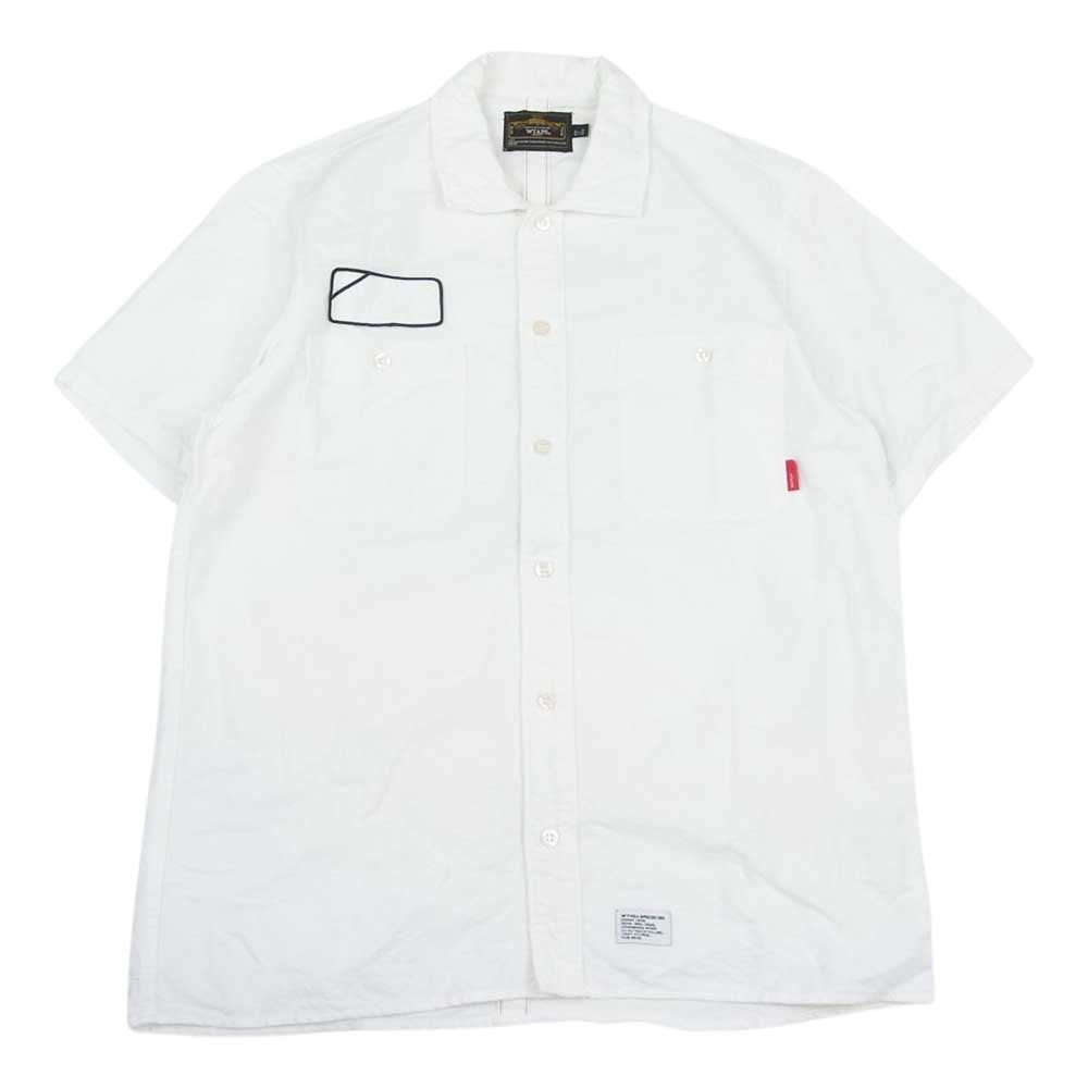 WTAPS ダブルタップス 09SS 091SPDT-SHM04 VATOS S/S SHIRTS WORK CTN OXFORD オックスフォード シャツ 半袖 ホワイト系 M【中古】