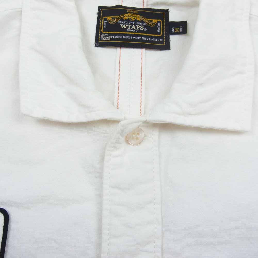 WTAPS ダブルタップス 09SS 091SPDT-SHM04 VATOS S/S SHIRTS WORK CTN OXFORD オックスフォード シャツ 半袖 ホワイト系 M【中古】