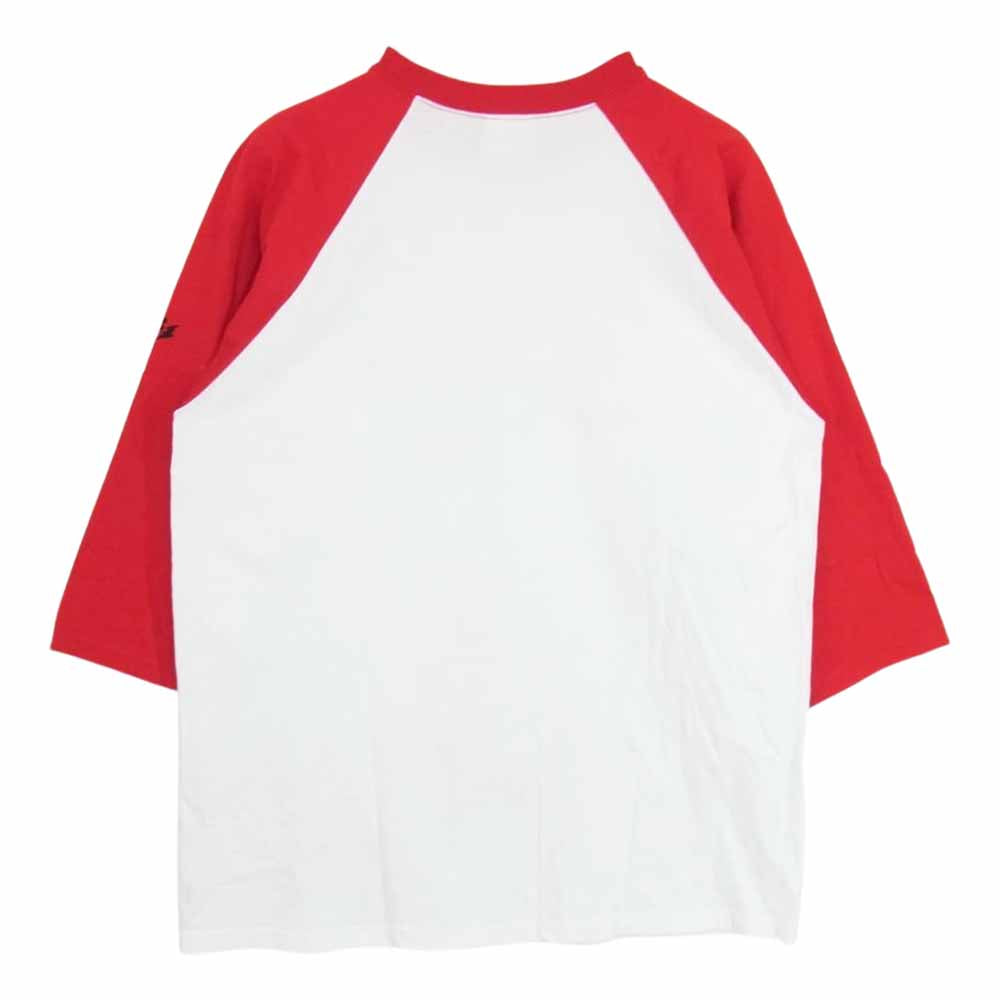 WTAPS ダブルタップス ブリンク ラグランスリーブ ロゴ プリント Tシャツ レッド系 L【中古】