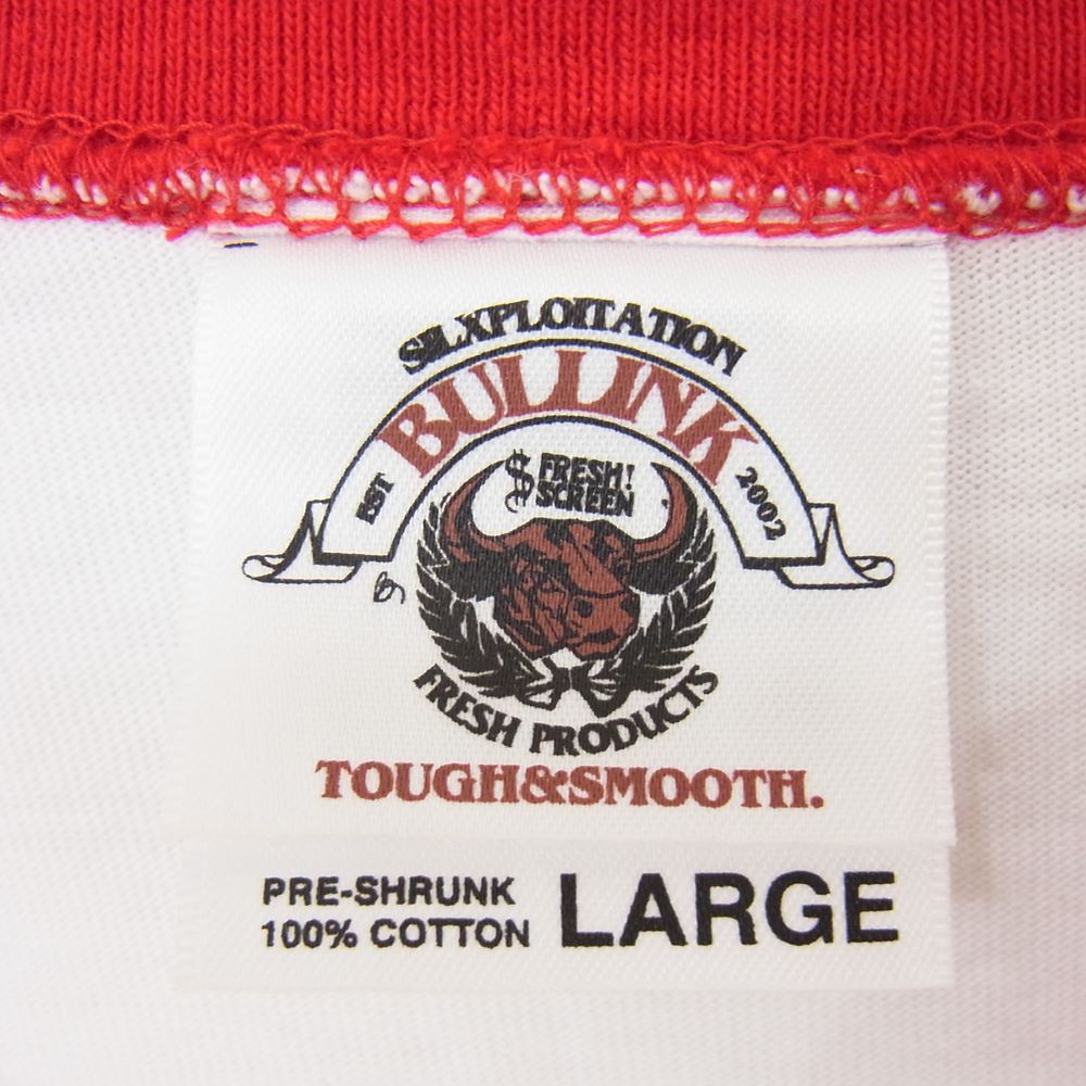 WTAPS ダブルタップス ブリンク ラグランスリーブ ロゴ プリント Tシャツ レッド系 L【中古】