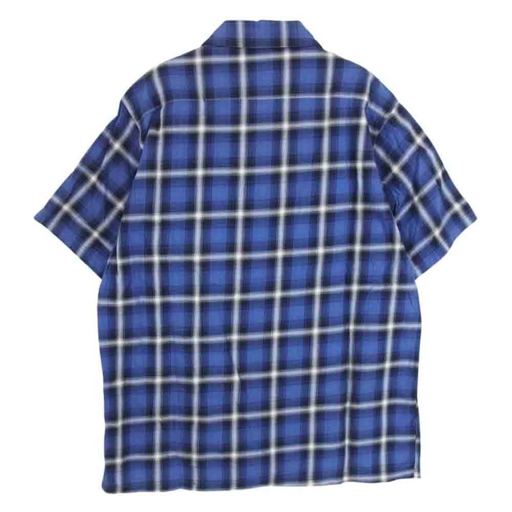 NEIGHBORHOOD ネイバーフッド チェック ポケット 半袖 シャツ ブルー系 M【中古】