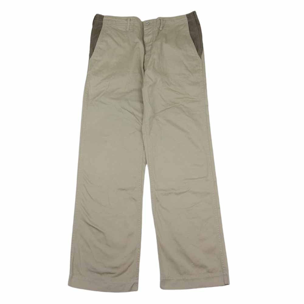 VISVIM ビズビム メタルボタン 切替  チノ パンツ ベージュ系 M【中古】
