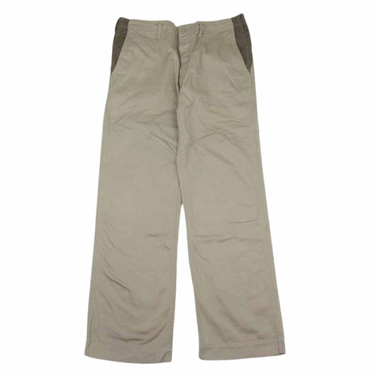 VISVIM ビズビム メタルボタン 切替  チノ パンツ ベージュ系 M【中古】