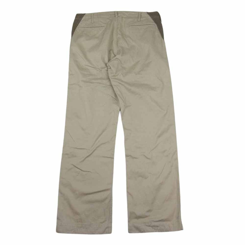 VISVIM ビズビム メタルボタン 切替  チノ パンツ ベージュ系 M【中古】