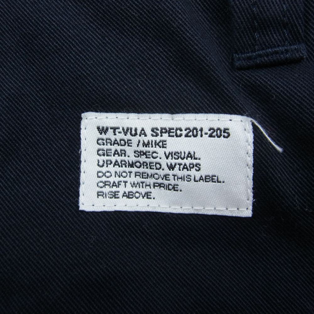 WTAPS ダブルタップス 092LTDT-PTM03 TROUSERS WORK CTN TWILL トラウザーズ ワーク パンツ ネイビー系 M【中古】