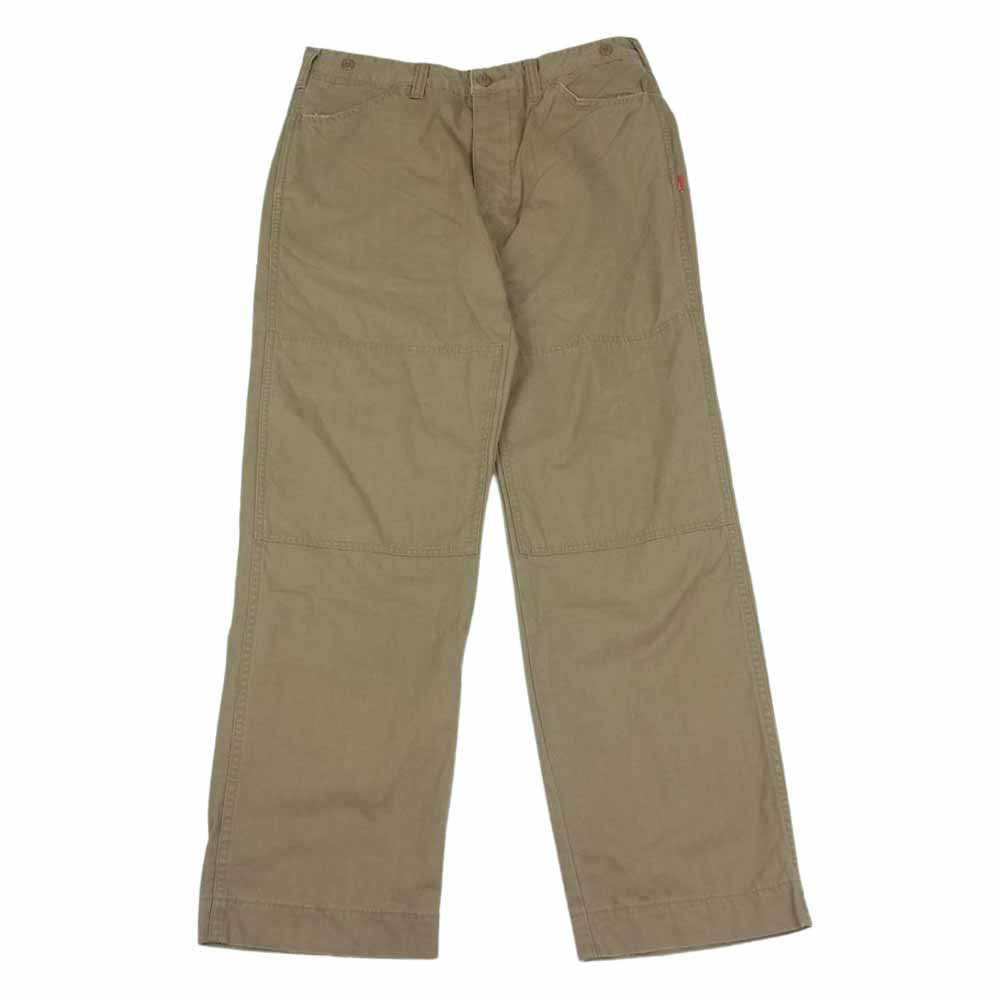 WTAPS ダブルタップス 092GWDT-PTM04 TROUSERS FATIGUE トラウザーズ パンツ 裾 ステンシル プリント ベージュ系【中古】