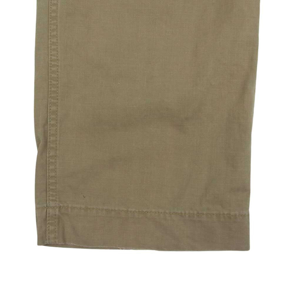 WTAPS ダブルタップス 092GWDT-PTM04 TROUSERS FATIGUE トラウザーズ パンツ 裾 ステンシル プリント ベージュ系【中古】