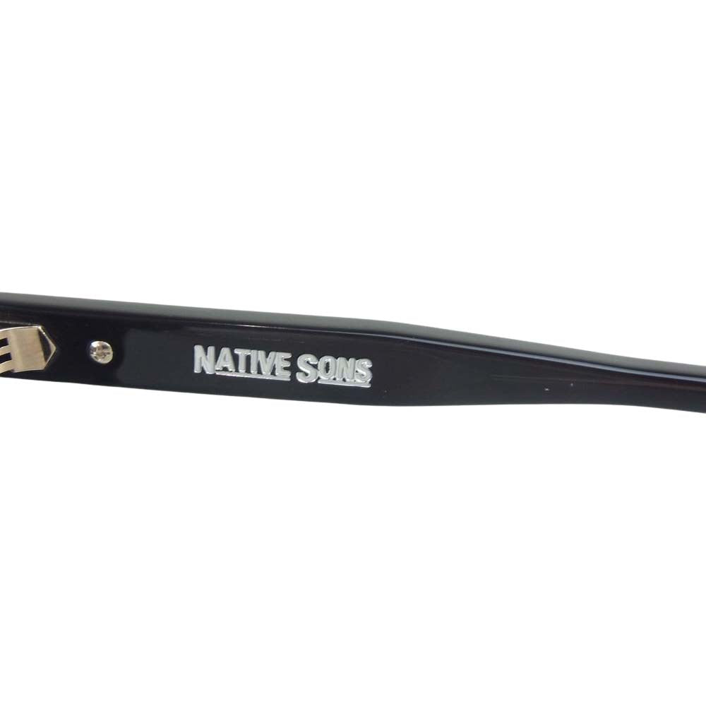 NEIGHBORHOOD ネイバーフッド 231LINSN-EW01 × NATIVE SONS ネイティヴサンズ CHASE サングラス 眼鏡 ブラック系 48.9□23.5・144【極上美品】【中古】