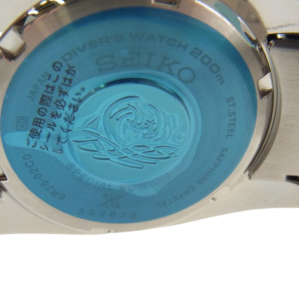SEIKO セイコー SBDC189 PROSPEX プロスペックス DIVER SCUBA ダイバースキューバ PADI SPECIAL EDITION 自動巻き 時計 ウォッチ ブルー系 シルバー系【極上美品】【中古】