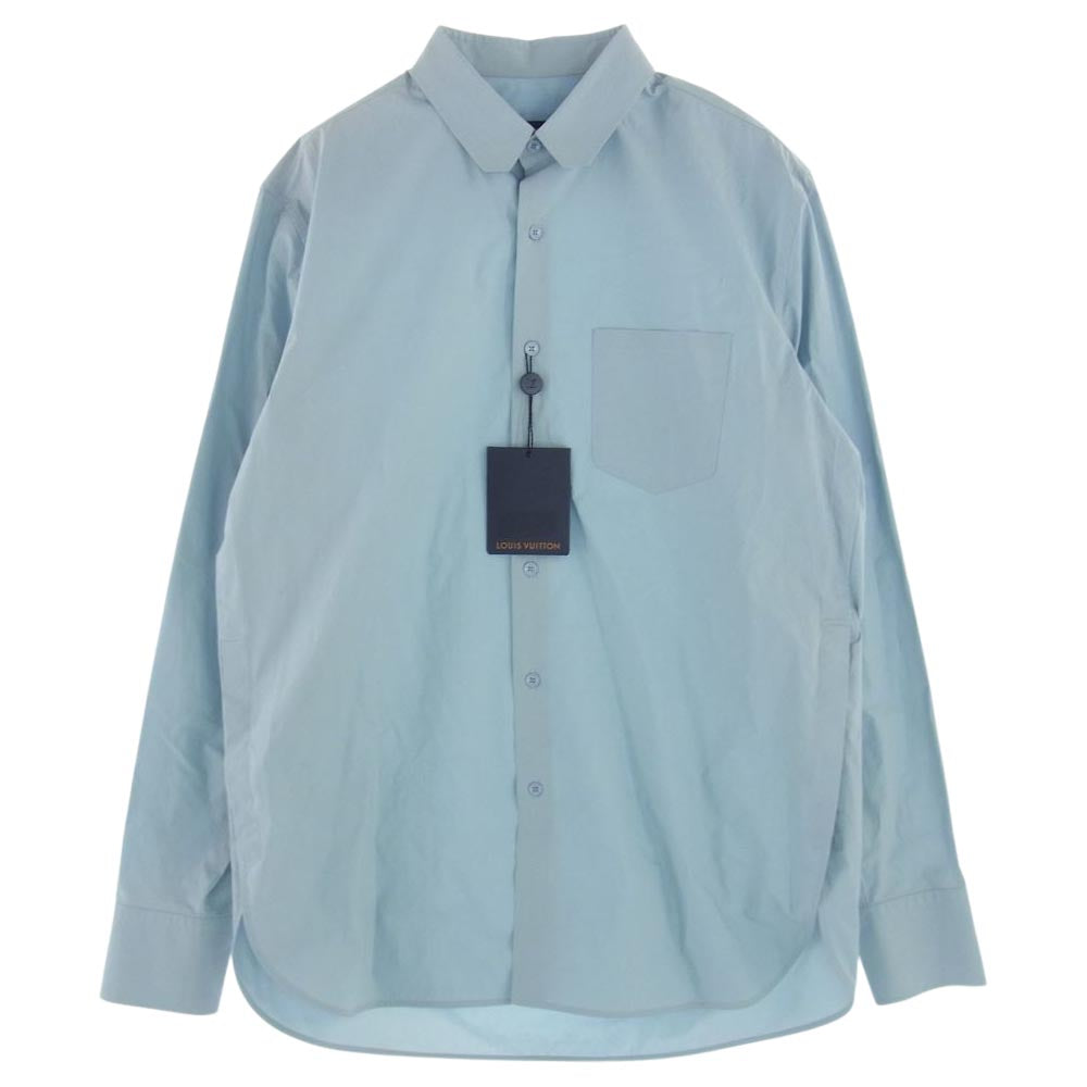 LOUIS VUITTON ルイ・ヴィトン 20SS RM201 JLF HID95W コットン シャツ ブラウス ライトブルー系 S【中古】