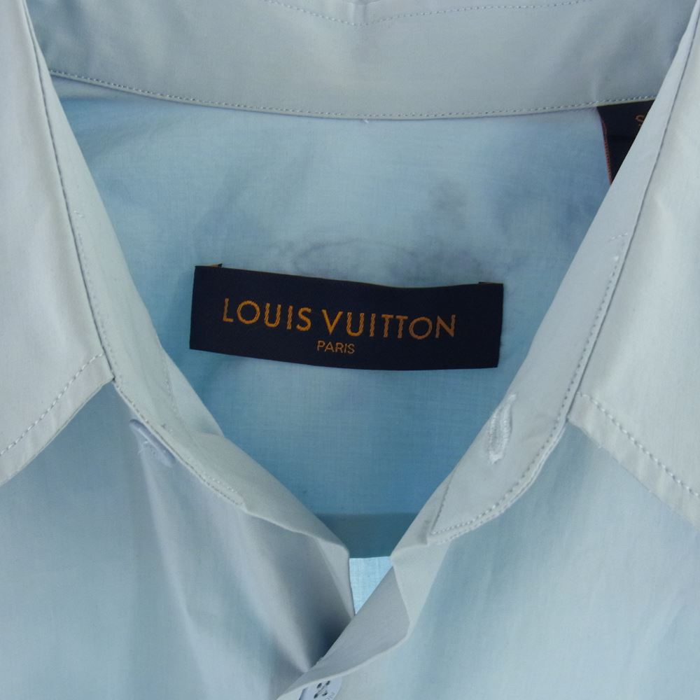 LOUIS VUITTON ルイ・ヴィトン 20SS RM201 JLF HID95W コットン シャツ ブラウス ライトブルー系 S【中古】