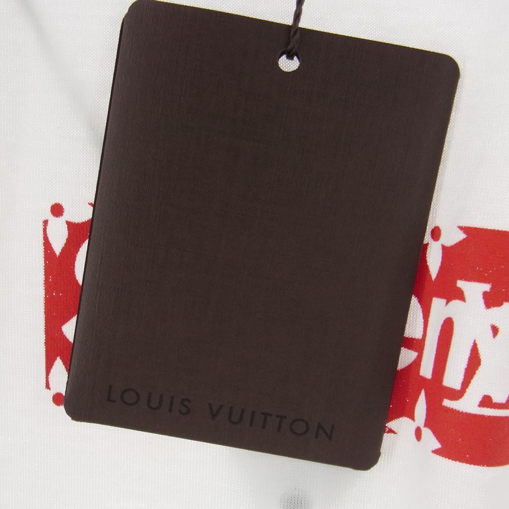 Supreme シュプリーム × LOUIS VUITTON ルイヴィトン 17AW Box Logo Tee ボックスロゴ モノグラム Tシャツ XL ホワイト系 XL【中古】