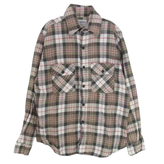 ファイブブラザー ヴィンテージ 70s ネル チェック シャツ ブラウン系 M【中古】