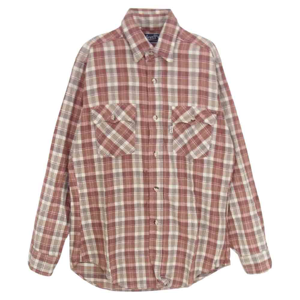 Levi's リーバイス ヴィンテージ 70s ネル チェック シャツ レッド系 M【中古】