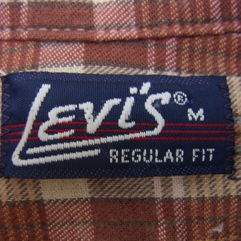 Levi's リーバイス ヴィンテージ 70s ネル チェック シャツ レッド系 M【中古】