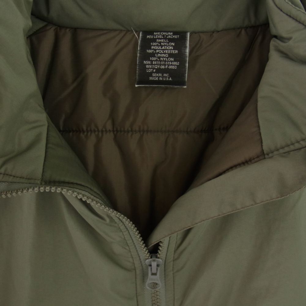 セクリ PCU LEVEL7 JACKET TYPE1 ECWCS ミリタリー ジャケット カーキ系 M【中古】