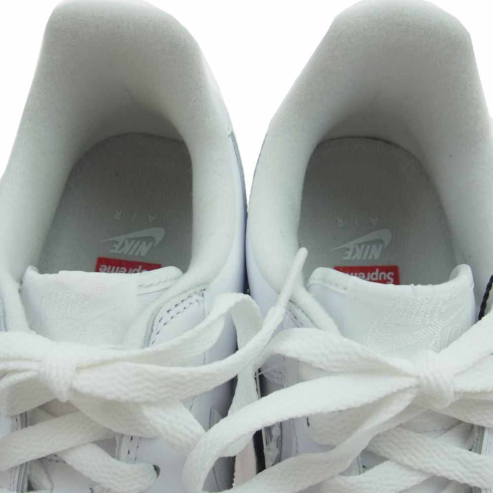 Supreme シュプリーム CU9225-100 Nike Air Force 1 Low White ナイキ エアフォース1 ロー カットスニーカー ホワイト ホワイト系 28.0cm【新古品】【未使用】【中古】
