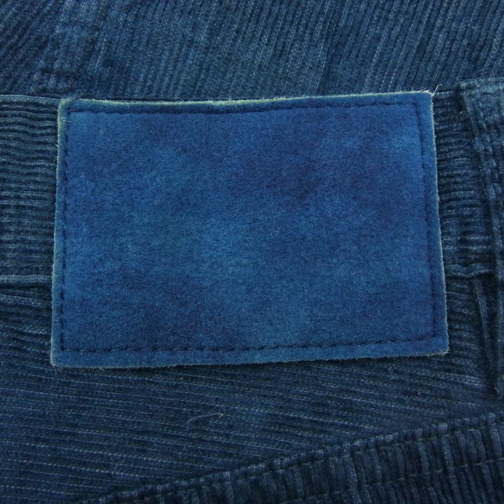 VISVIM ビズビム 13AW  0113205008022 FLUXUS 04 N.D. CORDUROY  天然 藍染 コーデュロイ パンツ  ネイビー系 2【美品】【中古】