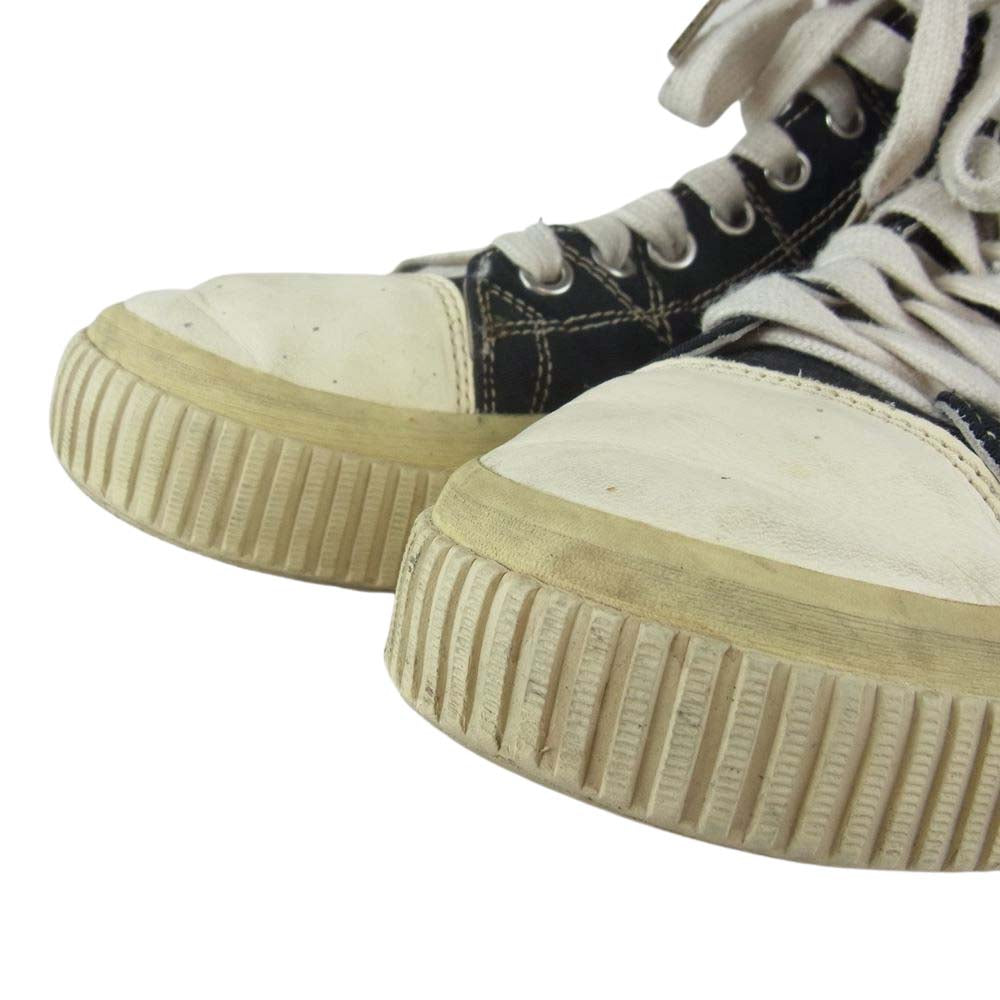 VISVIM ビズビム 17SS  0117102002006 KIEFER HI-FOLK  ハイ フォルク スニーカー ハイカット シューズ  ブラック系 8.5【中古】