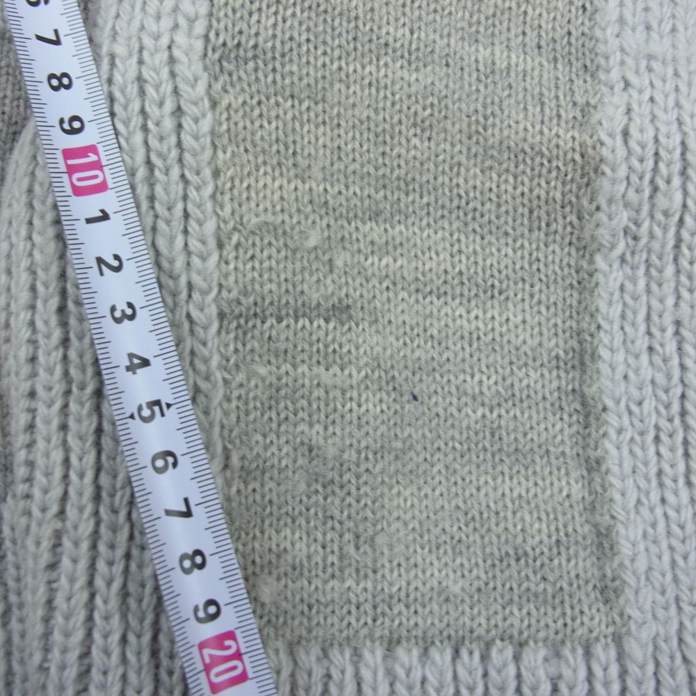 VISVIM ビズビム 19AW 0119205015003 HIGHLAND V-NECK P.W.  ハイランド Vネック ニット セーター  グレー系 1【中古】