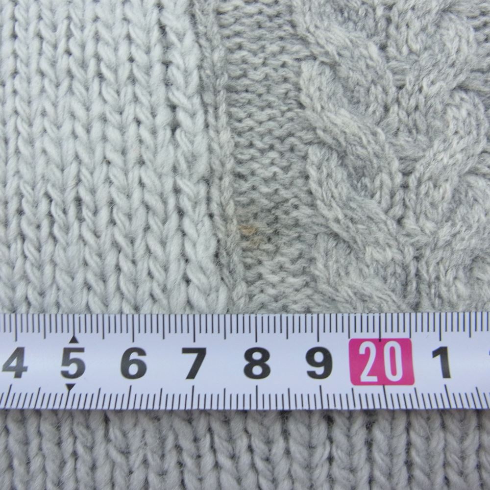 VISVIM ビズビム 19AW 0119205015003 HIGHLAND V-NECK P.W.  ハイランド Vネック ニット セーター  グレー系 1【中古】