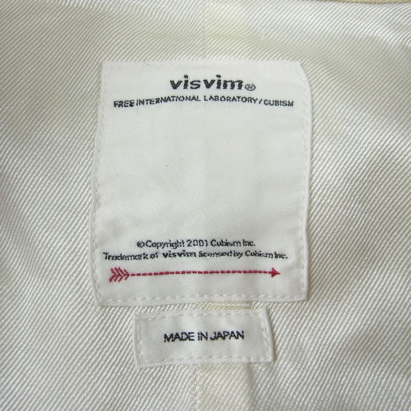 VISVIM ビズビム  20ss  0120105013007 SIX-FIVE FISHTAIL SANTOME フィッシュテール ストライプ コート  ベージュ系 2【極上美品】【中古】