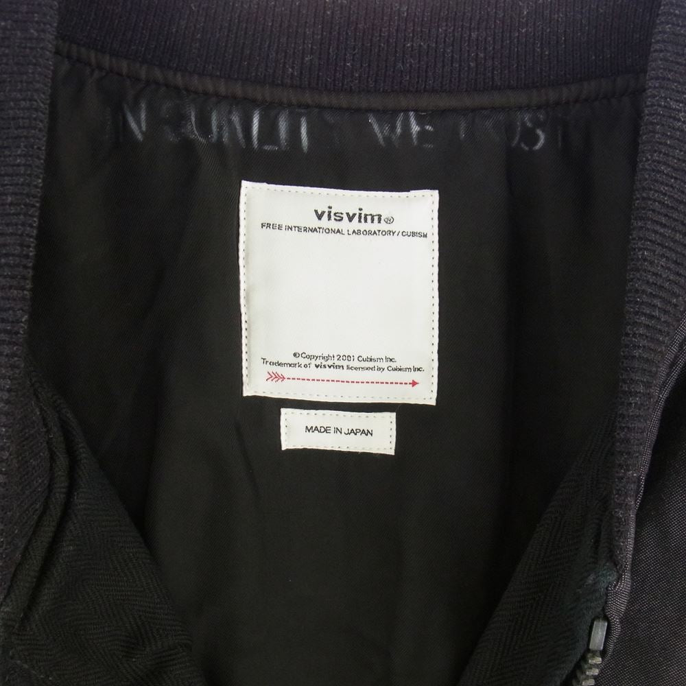 VISVIM ビズビム 21AW  0121205013020 THORSON II ALT. ガーメントダイ フライト ジャケット ダークグレー系 1【新古品】【未使用】【中古】