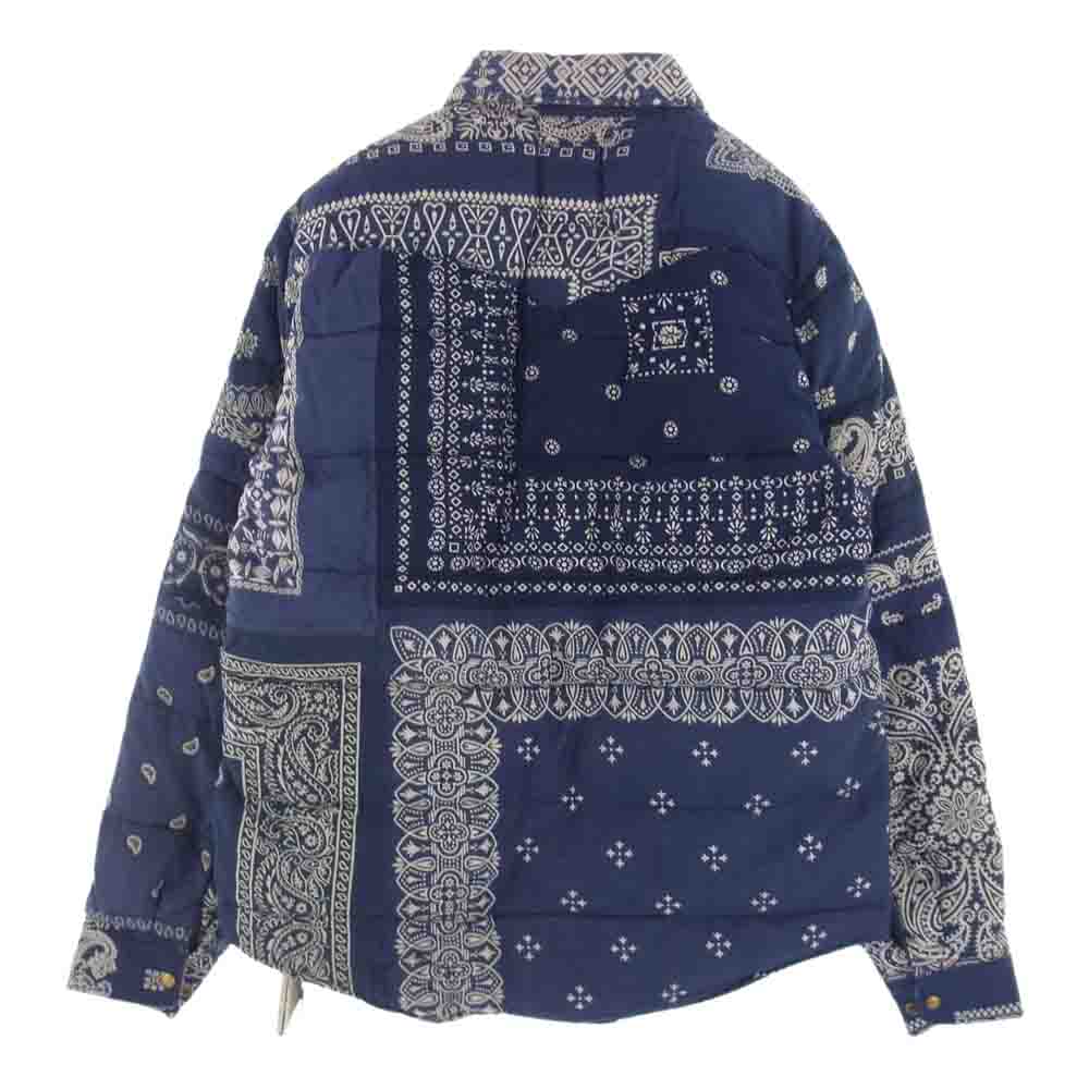 VISVIM ビズビム I.C.T 0219905013007 KERCHIEF DOWN JKT バンダナ カーチフ ダウン ジャケット ブルー系 2【新古品】【未使用】【中古】