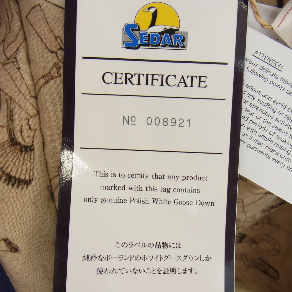 VISVIM ビズビム I.C.T 0219905013007 KERCHIEF DOWN JKT バンダナ カーチフ ダウン ジャケット ブルー系 2【新古品】【未使用】【中古】