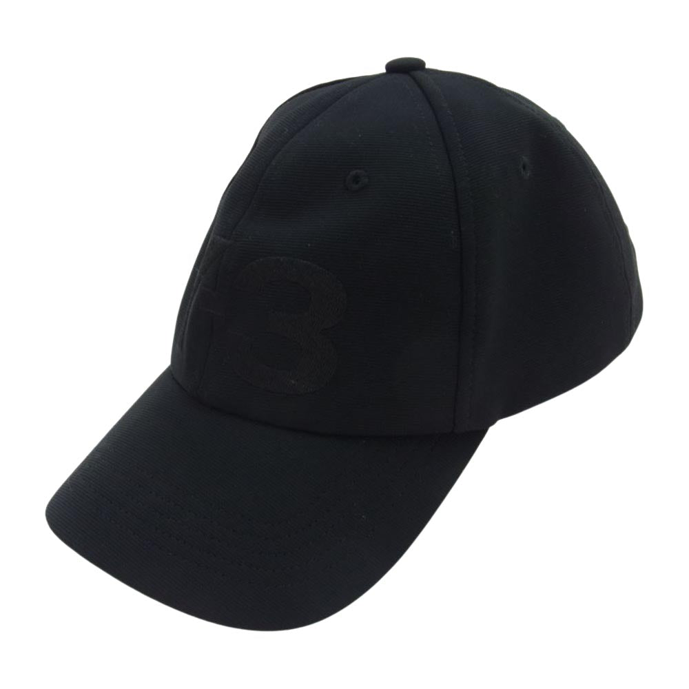 Yohji Yamamoto ヨウジヤマモト Y-3 ワイスリー ロゴ キャップ ブラック系 58cm【中古】