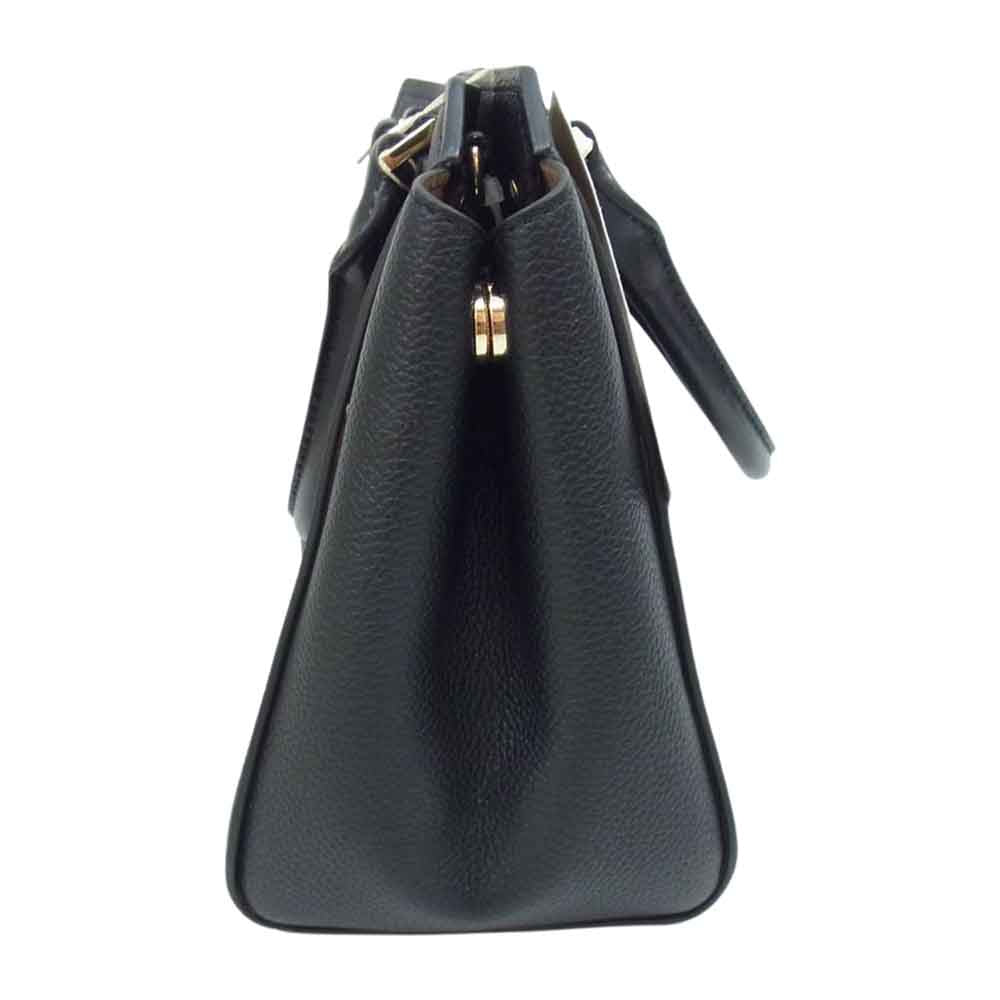 Michael Kors マイケルコース 35F8GYEM6T レザー キーチャーム リベット パンチング 2WAY ショルダー ハンドバッグ ブラック系【極上美品】【中古】