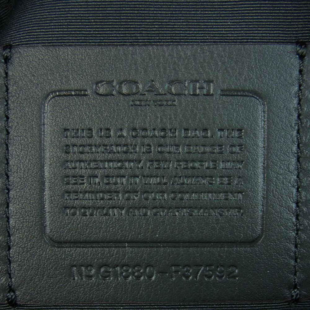 COACH コーチ F37592 Graham Backpack With Spikey Diamond Print グラハム バックパック リュック ブラック系【中古】