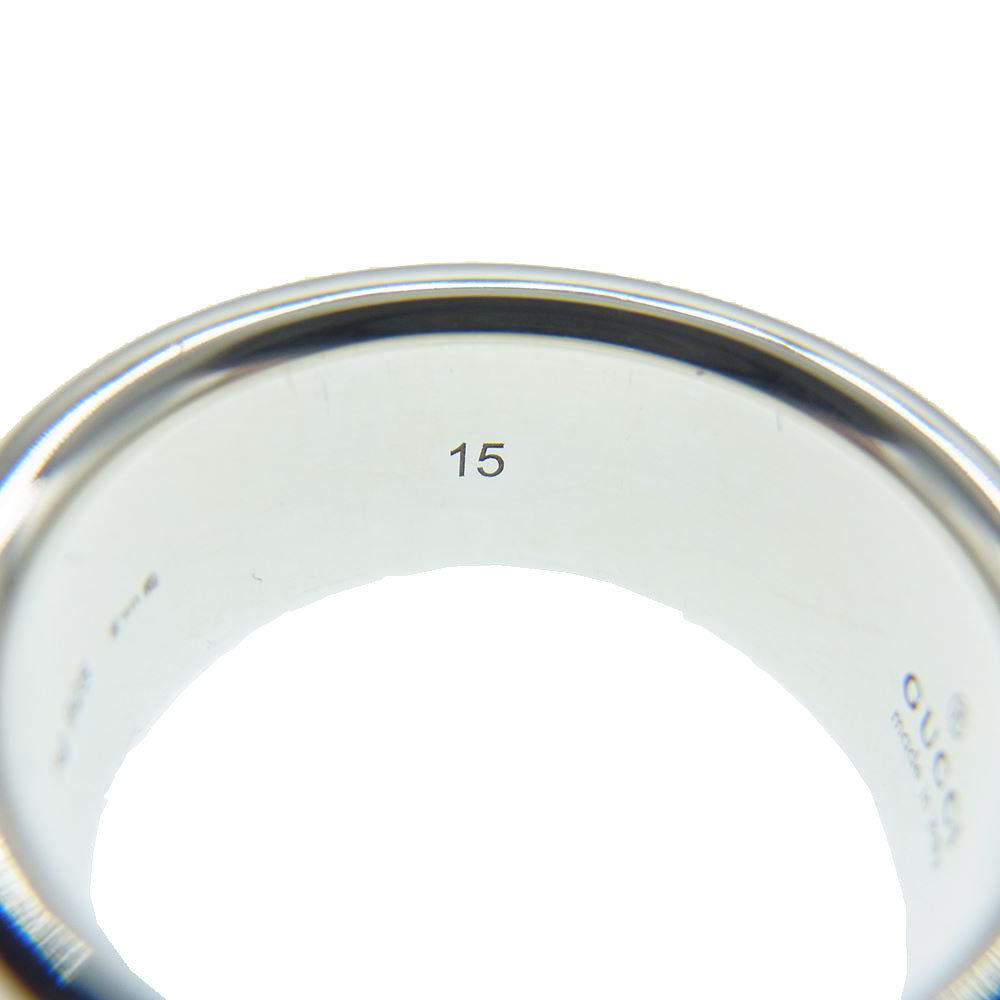 GUCCI グッチ ロゴ リング Ag925 シルバー系 14号【中古】