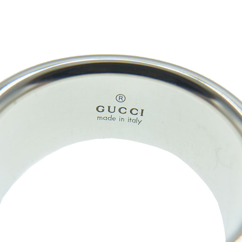 GUCCI グッチ ロゴ リング Ag925 シルバー系 14号【中古】