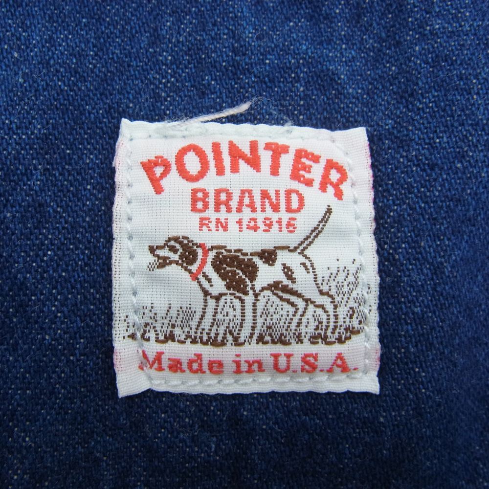 POINTER ポインター USA製 ペインター デニム パンツ インディゴブルー系 28【中古】
