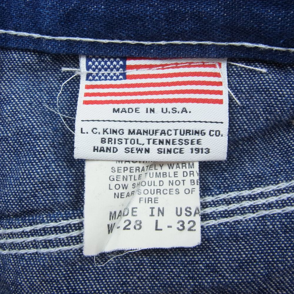 POINTER ポインター USA製 ペインター デニム パンツ インディゴブルー系 28【中古】