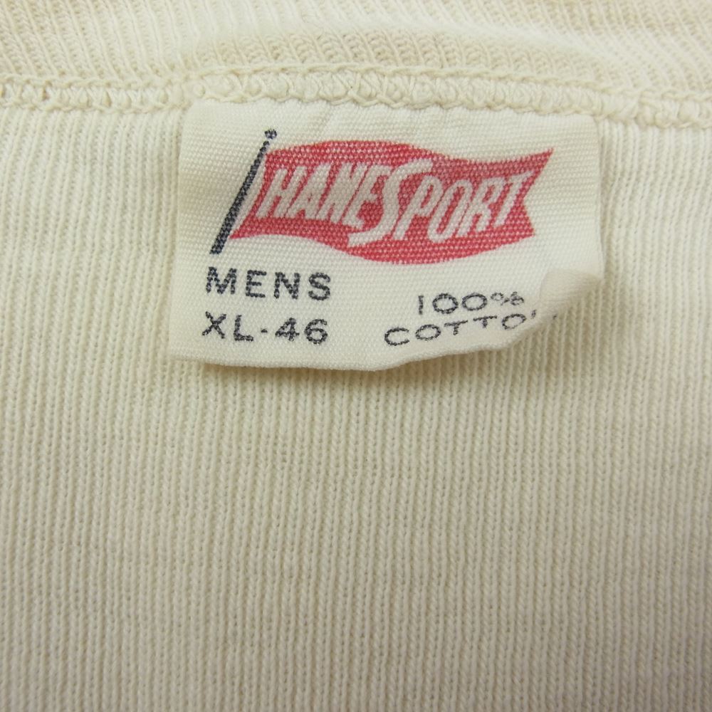 ヘインズスポーツ 50s VINTAGE ヴィンテージ ラグラン カットソー ホワイト系 XL【中古】