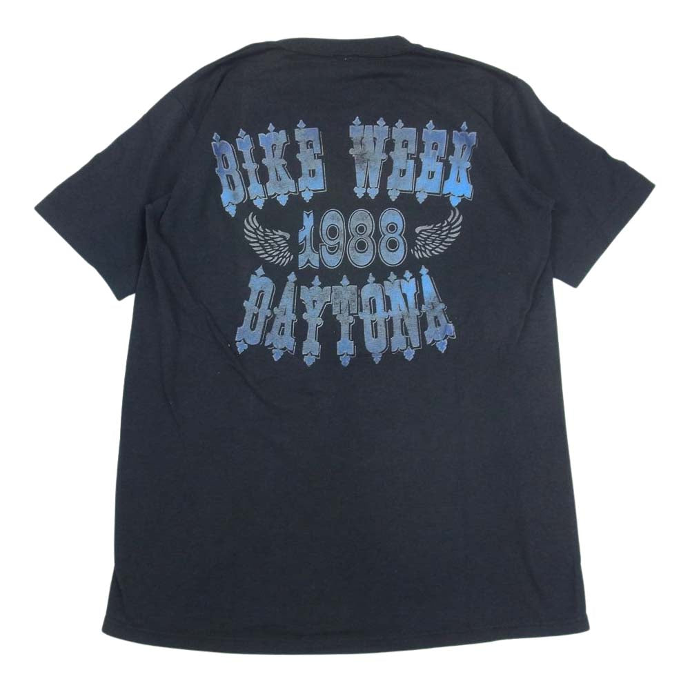 ジャージーズ 90s VINTAGE DAYTONA BEACH ヴィンテージ TEE 半袖 Tシャツ ブラック系 M【中古】
