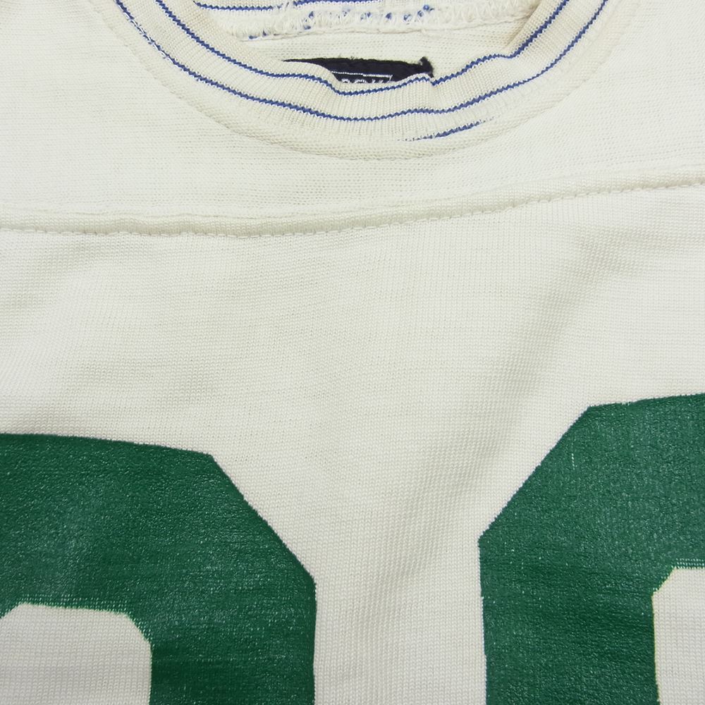 セコ 70s 80s VINTAGE ヴィンテージ フットボール シャツ オフホワイト系 L【中古】