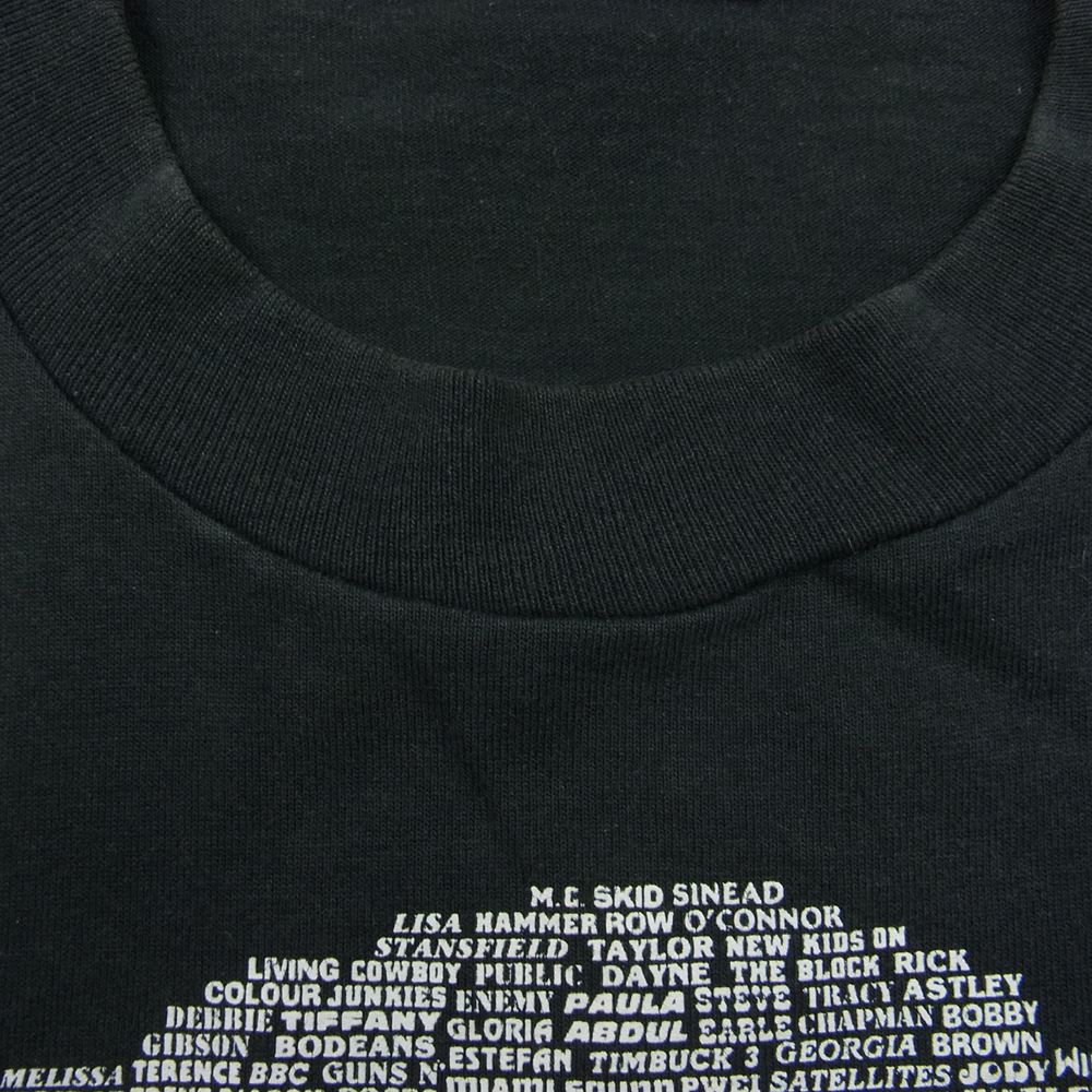 フルーツオブザルーム 90s 1994 VINTAGE FAMILY of TREE ROCKN ROLL TEE バンT 半袖 Tシャツ ブラック系 L【中古】