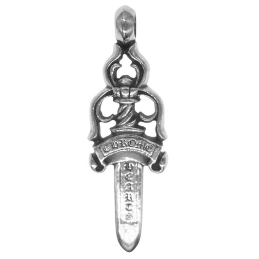 CHROME HEARTS クロムハーツ（原本無） LARGE DAGGER ラージ ダガー ペンダント ネックレス トップ シルバー系【中古】