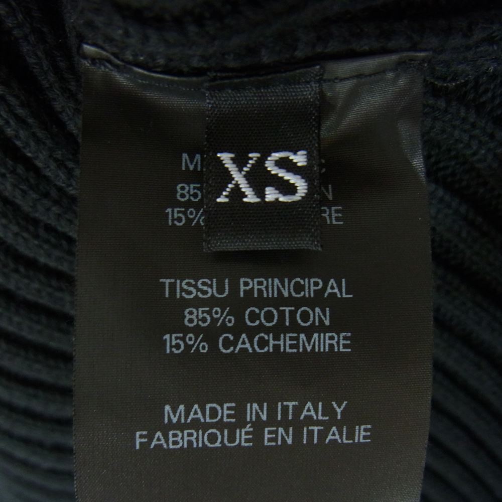 VETEMENTS ヴェトモン UE51KN600B ドライバーズニット ジップアップ ブルゾン ブラック系 XS【中古】