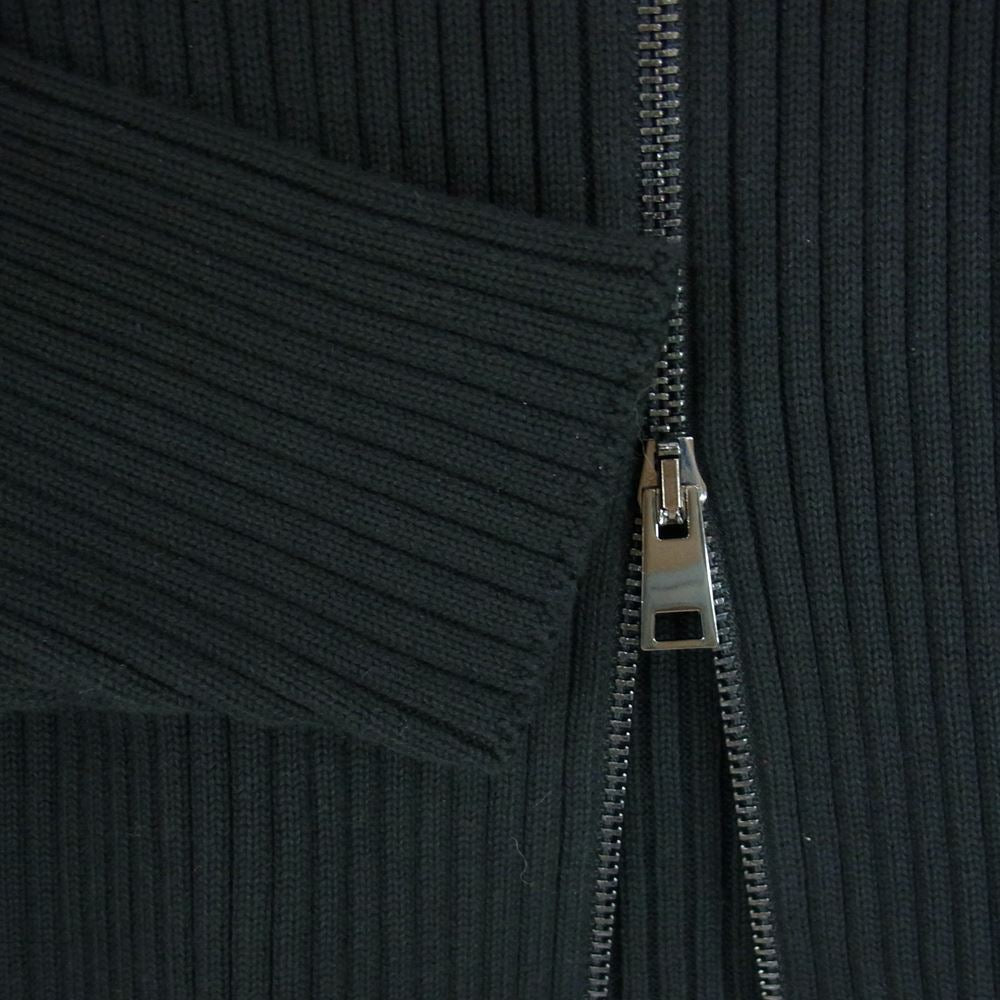 VETEMENTS ヴェトモン UE51KN600B ドライバーズニット ジップアップ ブルゾン ブラック系 XS【中古】