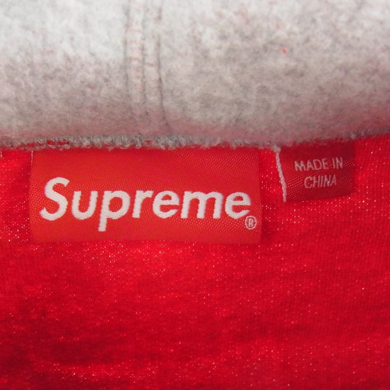 Supreme Inside Out Box Logo Hooded Sweatshirt Heather Grey