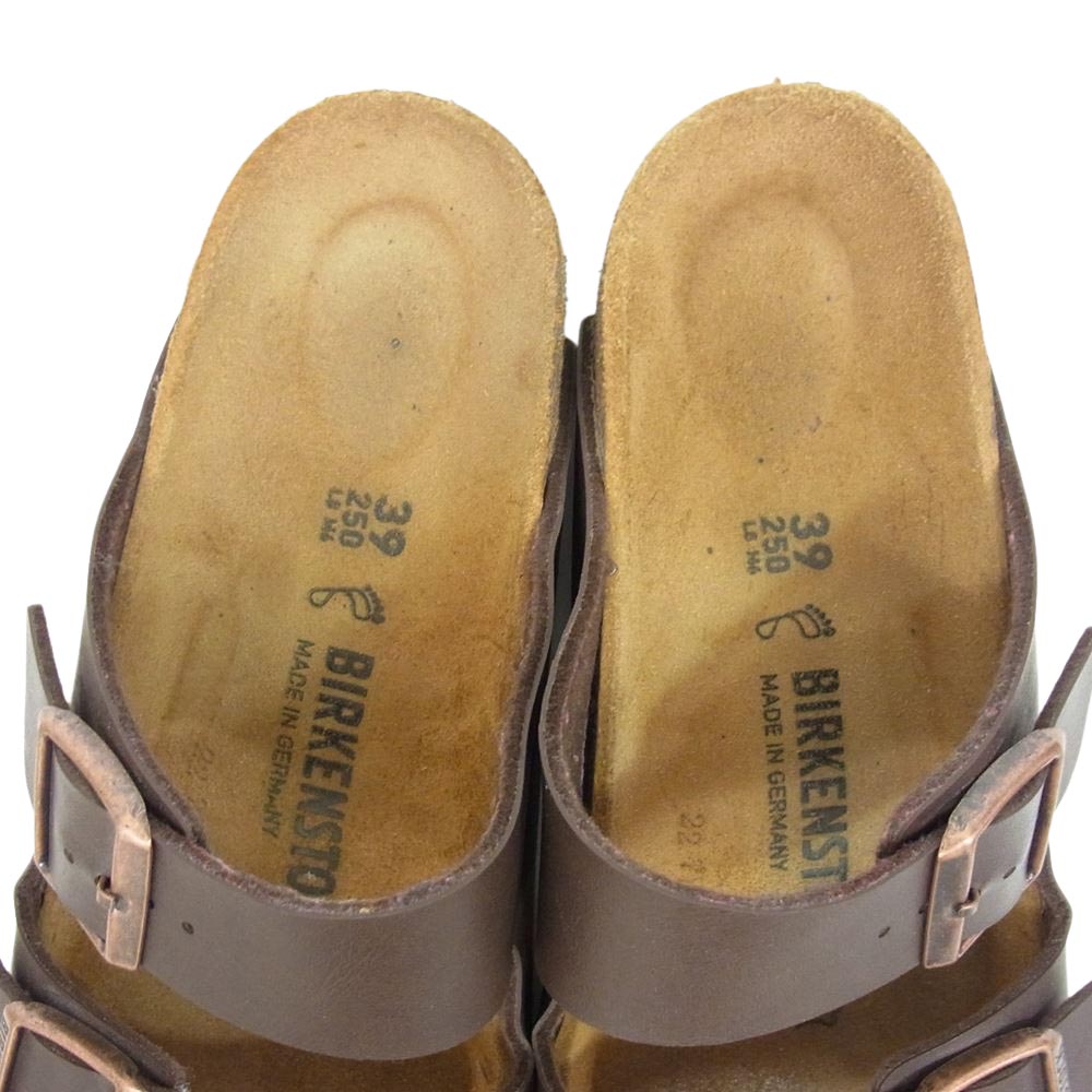 BIRKENSTOCK ビルケンシュトック ARIZONA アリゾナ サンダル ブラウン系 39【中古】
