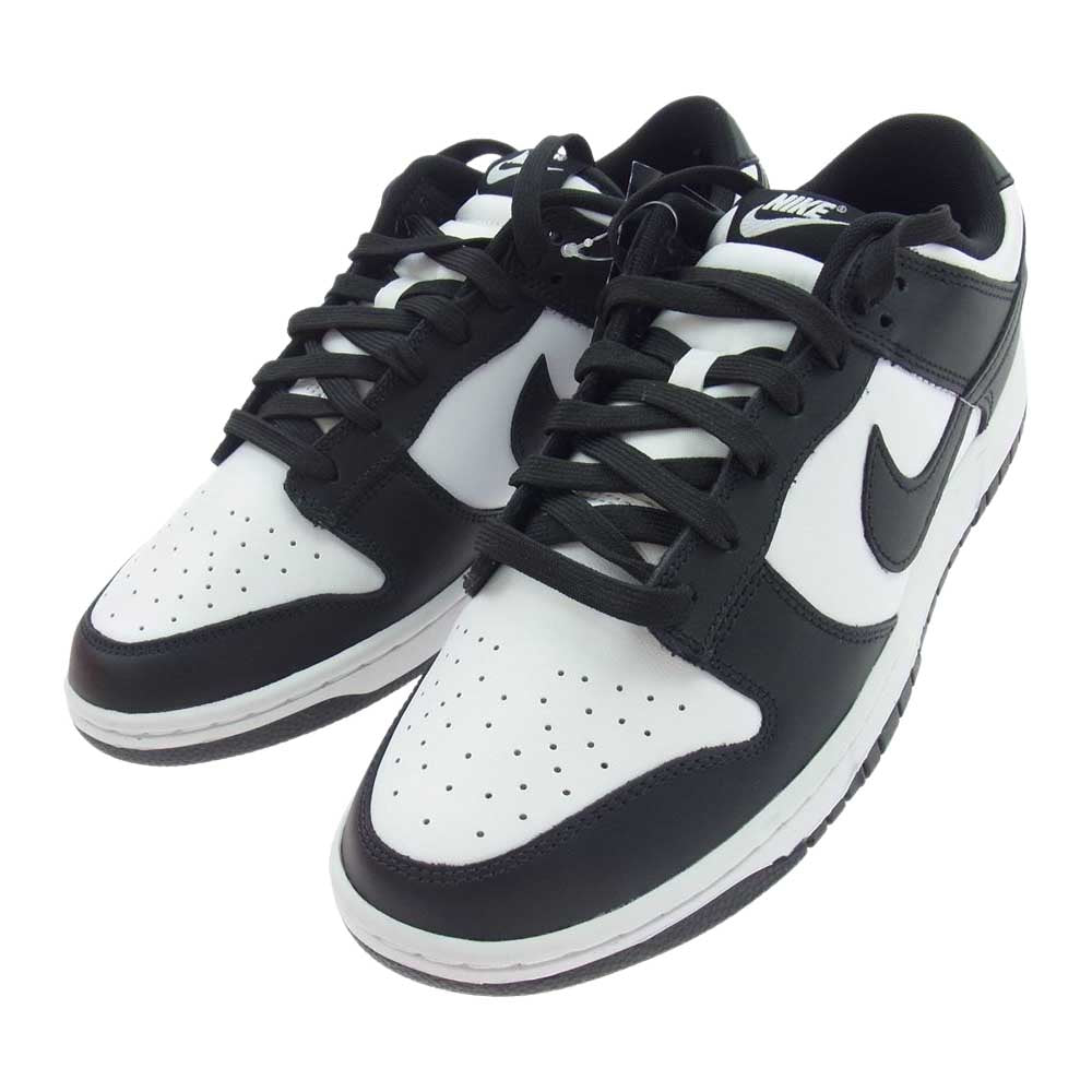 NIKE ナイキ DD1391-100 Dunk Low White Black ダンク ロー ホワイト ブラック パンダ スニーカー ブラック系 ホワイト系 28.0cm【新古品】【未使用】【中古】