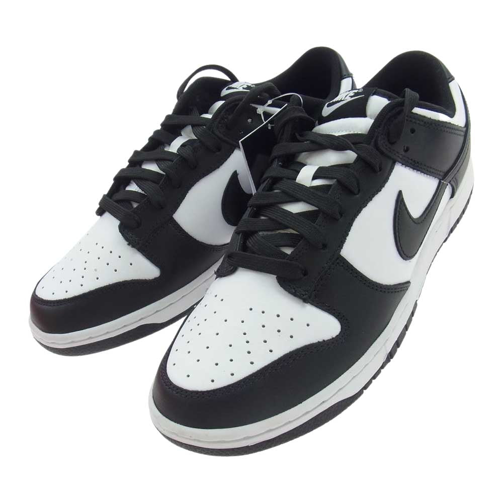NIKE ナイキ DD1391-100 Dunk Low White Black ダンク ロー ホワイト ブラック パンダ スニーカー ブラック系 ホワイト系 27.5cm【新古品】【未使用】【中古】