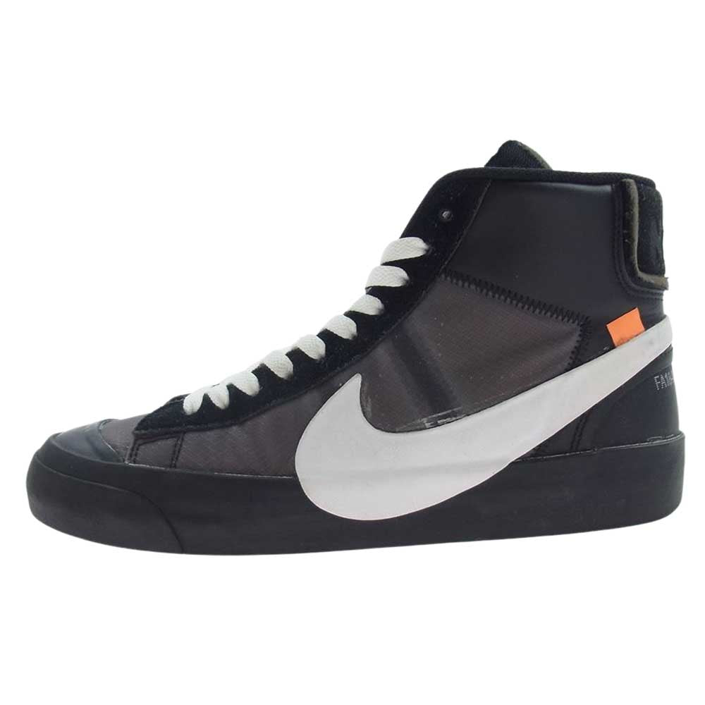 NIKE ナイキ AA3832-001 OFF-WHITE BLAZER STUDIO MID オフホワイト ブレーザー スタジオ ミッド スニーカー グレー系 ブラック系 ホワイト系 27.0cm【中古】