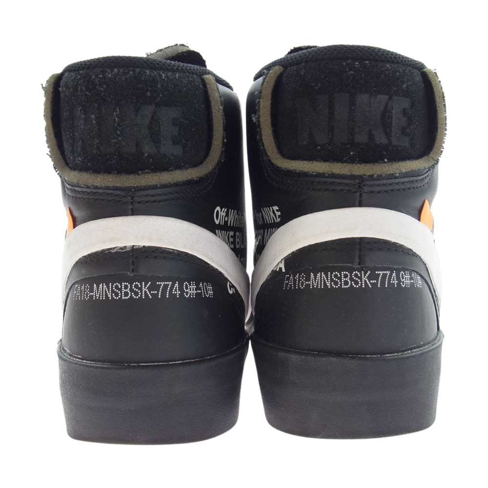 NIKE ナイキ AA3832-001 OFF-WHITE BLAZER STUDIO MID オフホワイト ブレーザー スタジオ ミッド スニーカー グレー系 ブラック系 ホワイト系 27.0cm【中古】