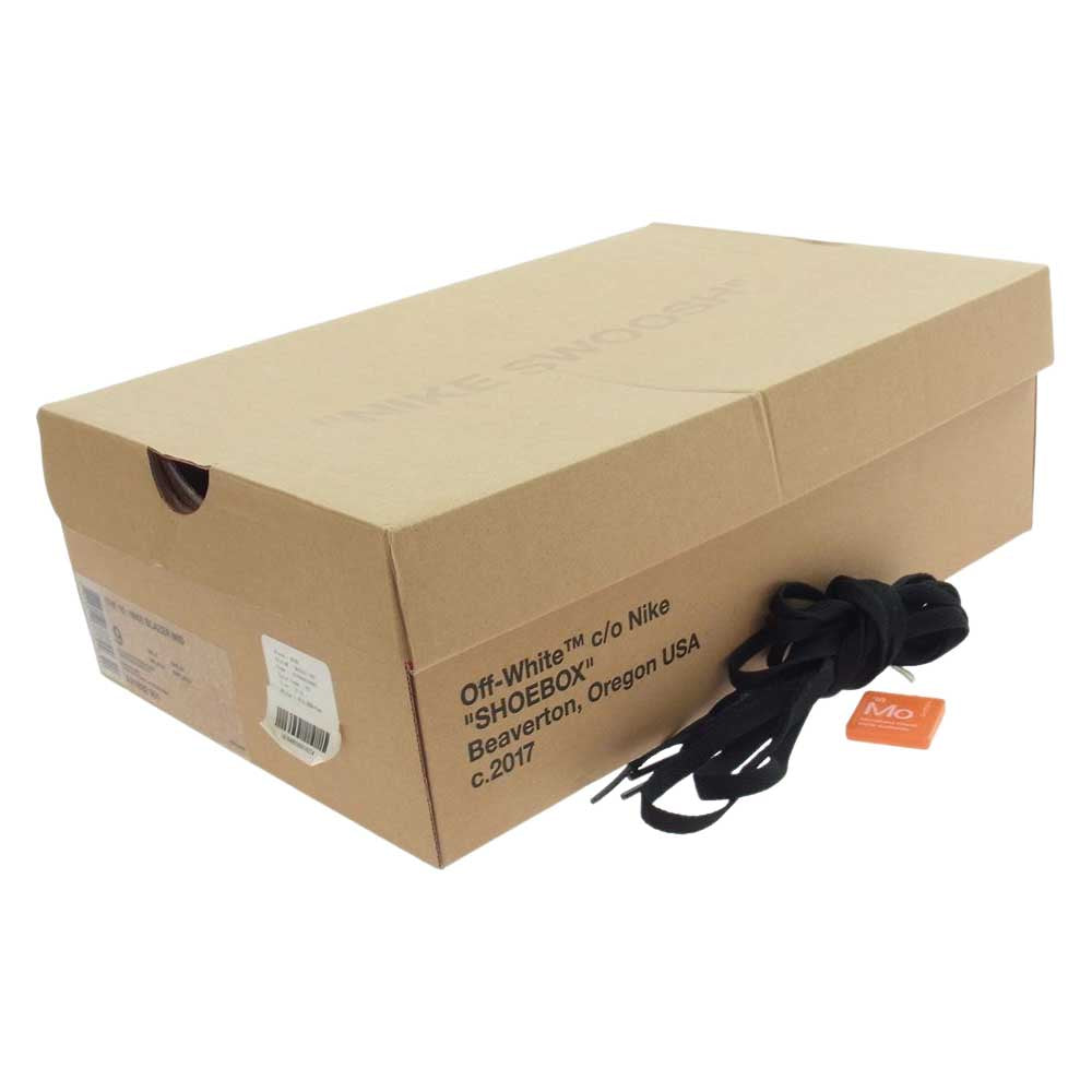 NIKE ナイキ AA3832-001 OFF-WHITE BLAZER STUDIO MID オフホワイト ブレーザー スタジオ ミッド スニーカー グレー系 ブラック系 ホワイト系 27.0cm【中古】